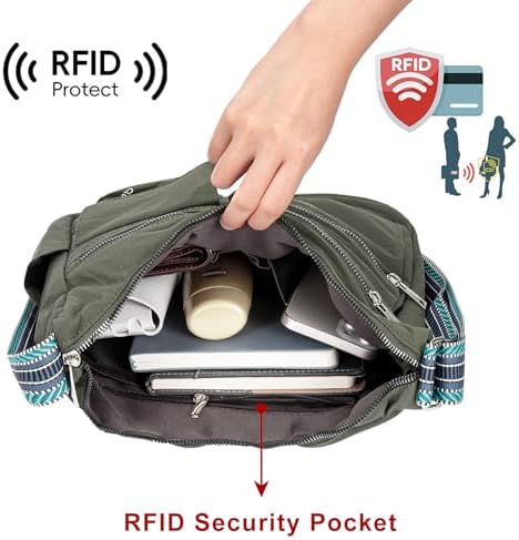 CLUCI Travel Purses For Women Waterproof Nylon Crossbody Bags For Woman Trendy Anti Theft Shoulder Handbags For Ladies