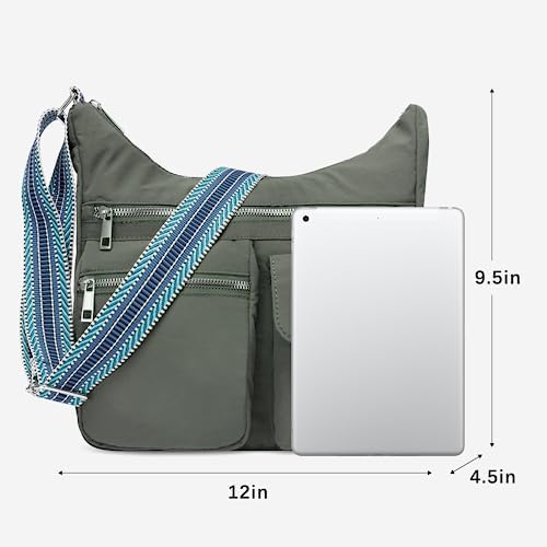 CLUCI Travel Purses For Women Waterproof Nylon Crossbody Bags For Woman Trendy Anti Theft Shoulder Handbags For Ladies