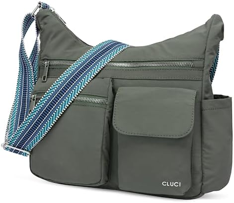 CLUCI Travel Purses for Women Waterproof Nylon Crossbody Bags for Woman Trendy Anti Theft Shoulder Handbags for Ladies