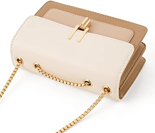 Color-Block Crossbody Bags For Women Leather Cross Body Purses Cute Designer Handbags Shoulder Bag Medium Size