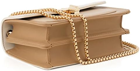 Color-Block Crossbody Bags For Women Leather Cross Body Purses Cute Designer Handbags Shoulder Bag Medium Size