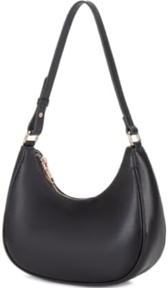 Crescent Shoulder Bags For Women Cute Hobo Tote Handbag Under The Arm Purses Mini Clutch Purse With Zipper Closure