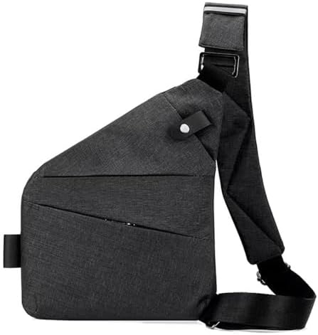 Crossbody Leisure Chest Bag with Shoulder Strap - Anti Theft Travel Slim Sling Bag