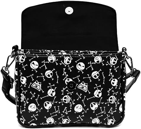 Disney 包 斜挎包 圣诞夜惊魂NBC Jack Skellington 人造皮革 黑色