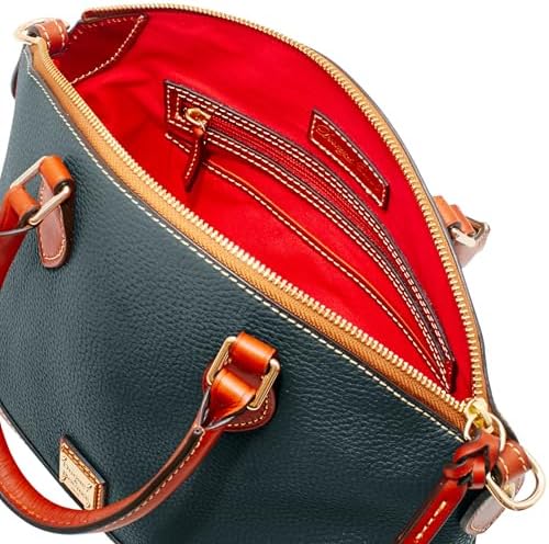Dooney & Bourke Women's Darcy Satchel In Pebble Grain Leather Large Handbag With Dual Handles & Adjustable Crossbody Strap