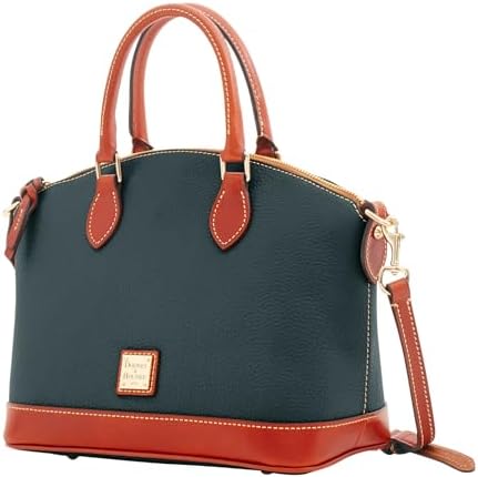 Dooney & Bourke Women's Darcy Satchel In Pebble Grain Leather Large Handbag With Dual Handles & Adjustable Crossbody Strap