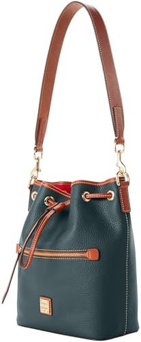 Dooney & Bourke Women's Drawstring In Pebble Grain Leather Medium Sized Handbag With Drawstring Closure
