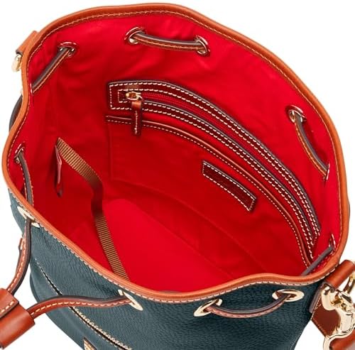 Dooney & Bourke Women's Drawstring In Pebble Grain Leather Medium Sized Handbag With Drawstring Closure