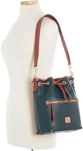 Dooney & Bourke Women's Drawstring In Pebble Grain Leather Medium Sized Handbag With Drawstring Closure