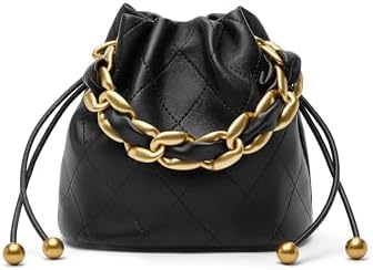 DORIS&JACKY 小号绗缝抽绳桶式钱包设计师斜挎包 女式