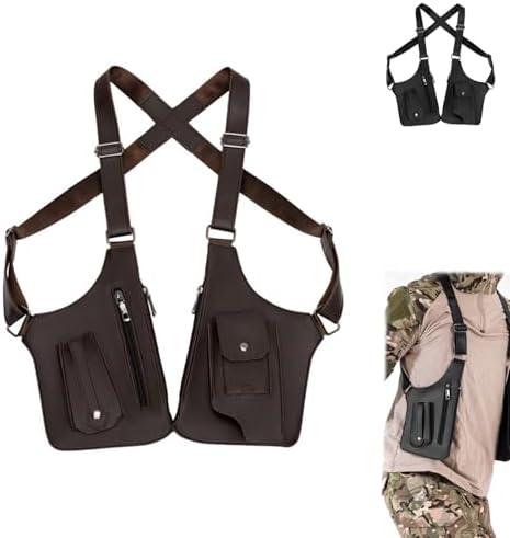 Double Shoulder Armpit Bag 2025 New Men Anti-Theft Underarm Wallet Pocket Holster Phone Leisure Double Shoulder Pouch