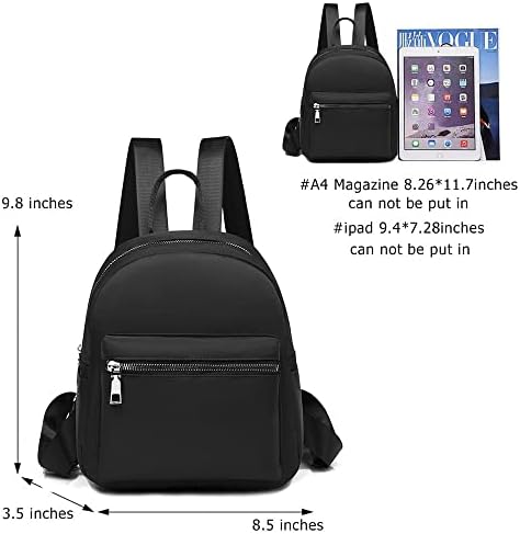 Etercycle Mini Backpack Purse For Women Small Backpack Purse Shoulder Bag For Travel (Black)