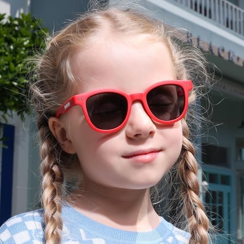 EYEBUDDY Kids Toddler Sunglasses Age 2-4/3-5 Boys Girls Polarized UV Protection Sun Glasses For Age 2-8 Pack Of 2