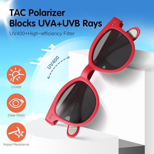 EYEBUDDY Kids Toddler Sunglasses Age 2-4/3-5 Boys Girls Polarized UV Protection Sun Glasses For Age 2-8 Pack Of 2