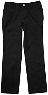 French Toast Girls' Adjustable Waist Stretch Twill Straight Leg Pant (Standard & Plus)
