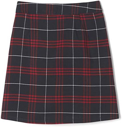French Toast Girls Plaid Adjustable Waist Pleated-Front Two-tab Scooter