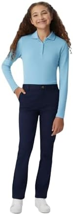 French Toast Girls' Pull-on Twill Pant (Standard & Plus)