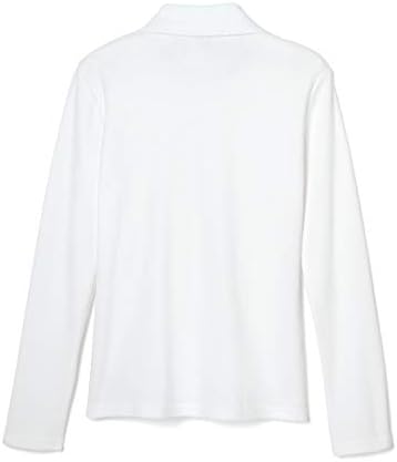 French Toast Girls' Uniform Long Sleeve Polo With Picot Collar (Standard & Plus)