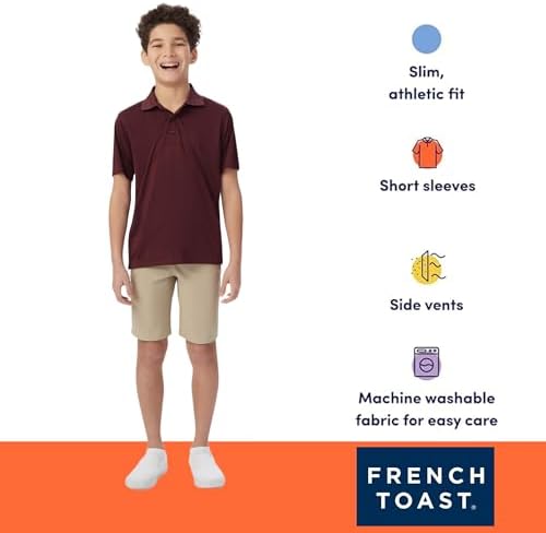 French Toast Kids' Moisture Wicking Performance Sport Polo