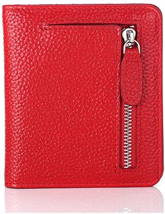 FUNTOR Small Wallets for Women Ladies Small Compact Bifold Pocket RFID Blocking Genuine Leather Wallet for Women