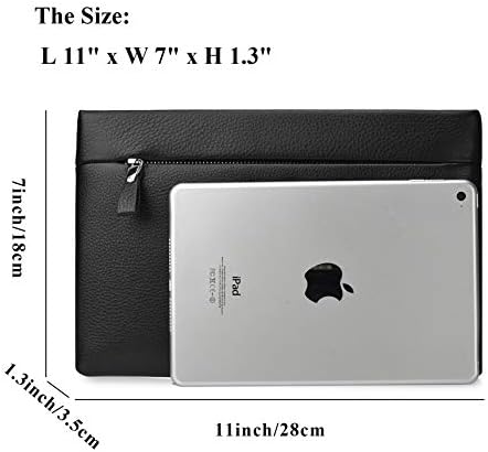 Genuine Leather Clutch Bag For Men Handbag Wrist Bag Business Large Purse Envelope Bag