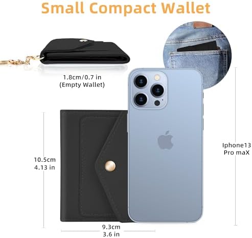 Gostwo Womens Wallet RFID Blocking Small Wallets Woman Credit Card Holder Trifold Ladies Wallets With Coins Zipper Pocket