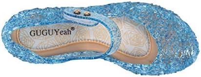 GUGUYeah Princess Costumes Jelly Flats Shoes Cosplay Birthday Party Dress Up Sandals For Little Girls Toddler Or Kids