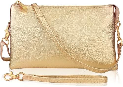 Humble Chic NY Vegan Leather Wristlet Purse for Women - Small Clutch Purse with Shoulder and Wrist Straps