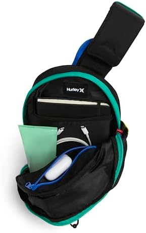 Hurley 男式斜挎包单肩包 黑色 斜挎单肩包