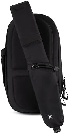 Hurley Men's Crossbody Sling Bag Black One Size