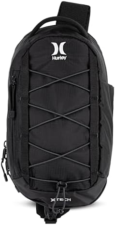 Hurley Men's Crossbody Sling Bag Black One Size