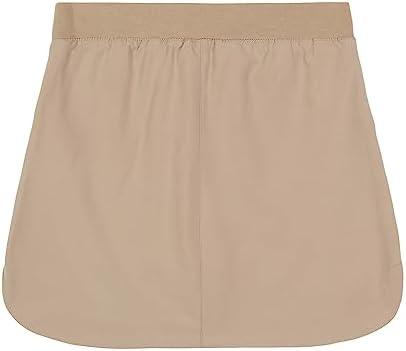 IZOD Girls School Uniform Pull-on Scooter Skirt With Undershorts Knit Waistband & Functional Pockets Wrinkle Resistant