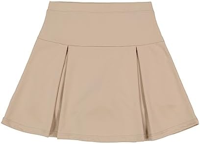 IZOD Girls School Uniform Sensory-Friendly Pleated Scooter Skirt with Undershorts Soft Fabric Tagless with Flat Seams