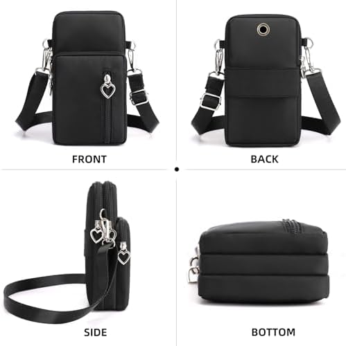 JANKS Small Crossbody Bag For Women - Mini Phone Purses With Crossbody Strap And Wallet - Nylon Arm Bag