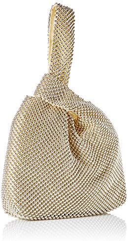 Jessica McClintock Womens Logan Mesh Pouch Evening Bag