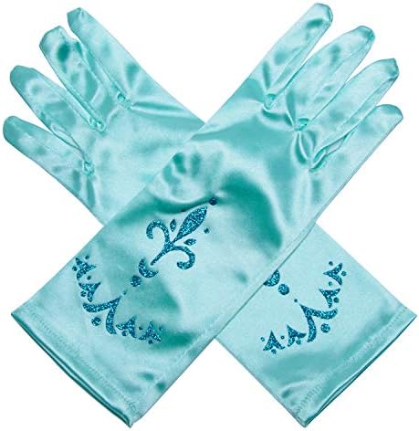 Joy Join Little Girls Princess Gloves(Solid Color Long Elbow Length) For Birthday Wedding Holiday Costume Party