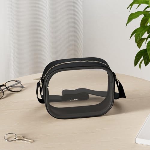 KETIEE Clear Crossbody Bag Stadium Approved Clear Purse Bag For Concerts Sports Events Festivals