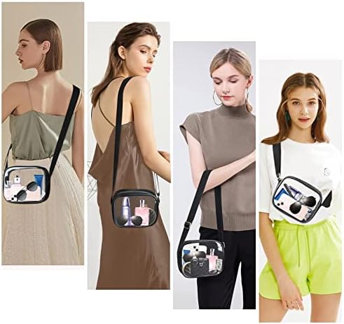 KETIEE Clear Crossbody Bag Stadium Approved Clear Purse Bag For Concerts Sports Events Festivals