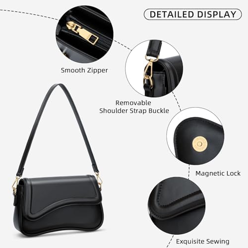 KKXIU Shoulder Bag For Women Small Clutch Purses Cute Hobo Handbag Trendy Underarm Bag