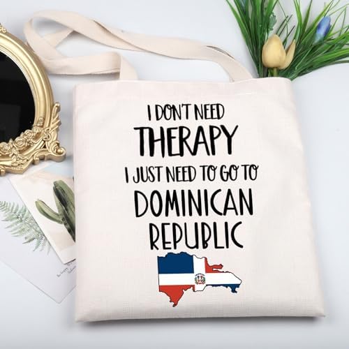 KUIYAI Dominican Republic Trip Tote Bag Dominican Republic Lover Gift Dominican Republic Vacation Gift Dominican Getaway Gift