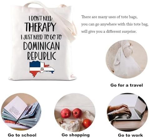 KUIYAI Dominican Republic Trip Tote Bag Dominican Republic Lover Gift Dominican Republic Vacation Gift Dominican Getaway Gift
