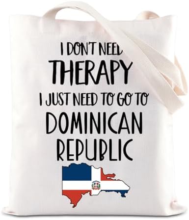 KUIYAI Dominican Republic Trip Tote Bag Dominican Republic Lover Gift Dominican Republic Vacation Gift Dominican Getaway Gift