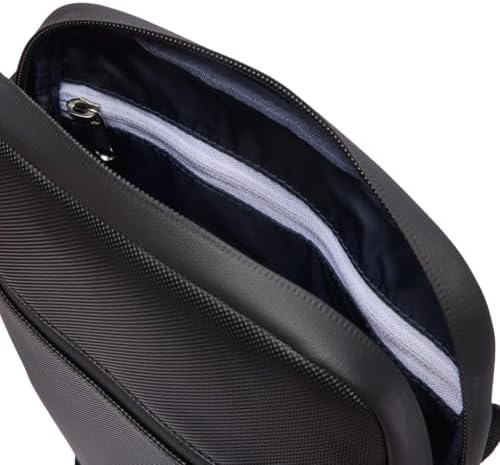 Lacoste Mens Medium LCST Zippered Petit Piqué Crossover Bag