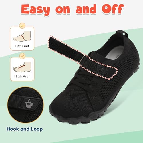 LeIsfIt Kids Girls Boys Shoes Wide Barefoot Shoes Kids Anti-Slip Sneakers Lightweight Hiking Sneakers For Toddler Little Big Kid