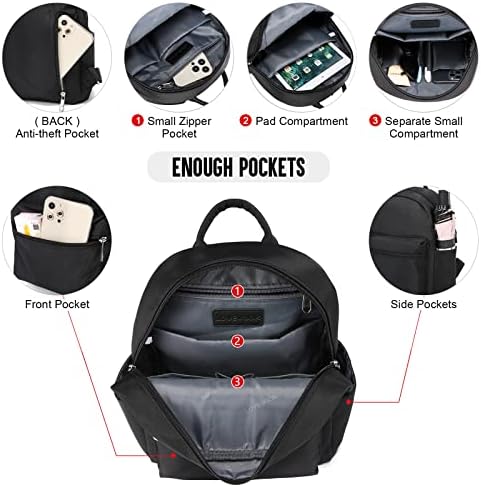 LOVEVOOK Mini Backpack For Women Light Weight Small Waterproof Backpack Purses Daily Backpack…