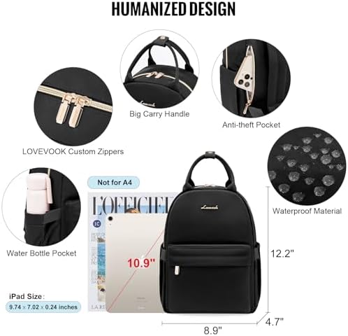 LOVEVOOK Mini Backpack Purse For Women Cute Small Backpack Light Weight Fashion Daypack For Work Travel Daily Backpack
