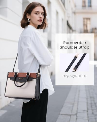 LOVEVOOK 女式钱包和手提包 时尚挎包手提包 PU 皮革斜挎单肩包顶部提手 适合女士