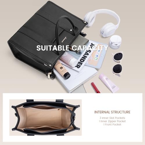 LOVEVOOK Purse For Women Leather Tote Bag Purse And Handbags Satchel Shoulder Crossbody Top Handle Bags With Zipper