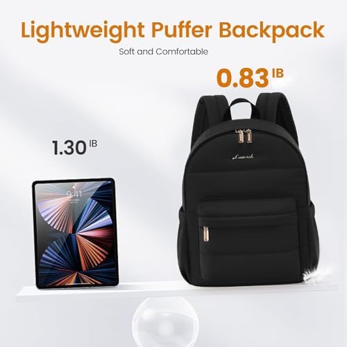 LOVEVOOK 女士迷你背包钱包 小号轻质背包 黑色 S 背包