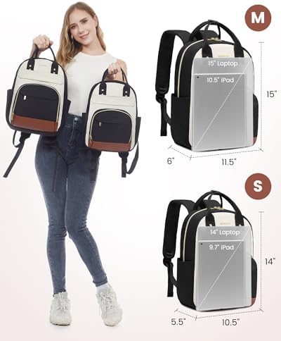 LOVEVOOK Small Backpack Purse For Women Mini Backpack Bag Cute Fashion Backpack For Daily Travel Work Beige-Black-Brown